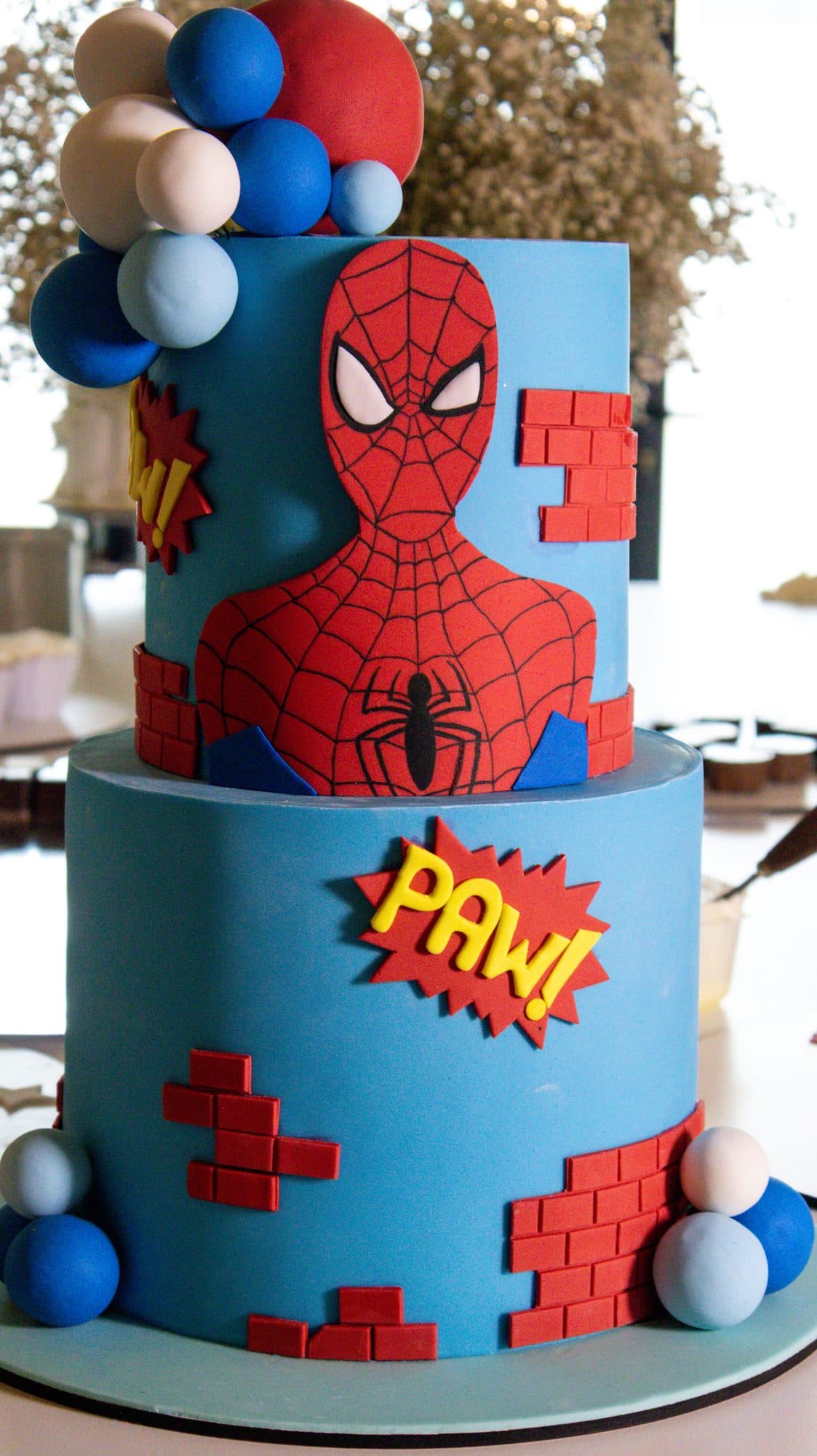Bolo temático do Homem-Aranha, Sweets by Kátia